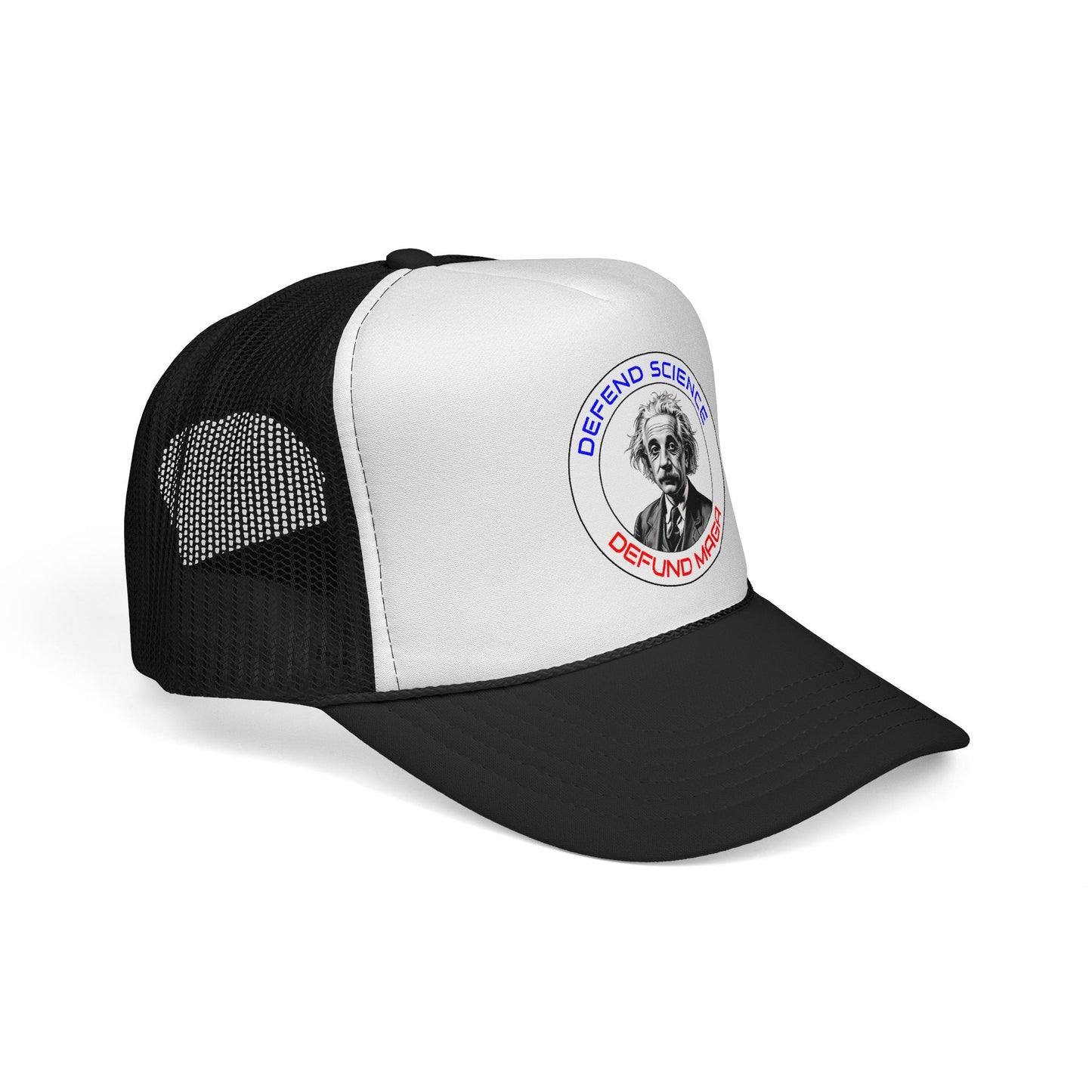 Defend Science, Defund MAGA - Einstein Trucker Hat