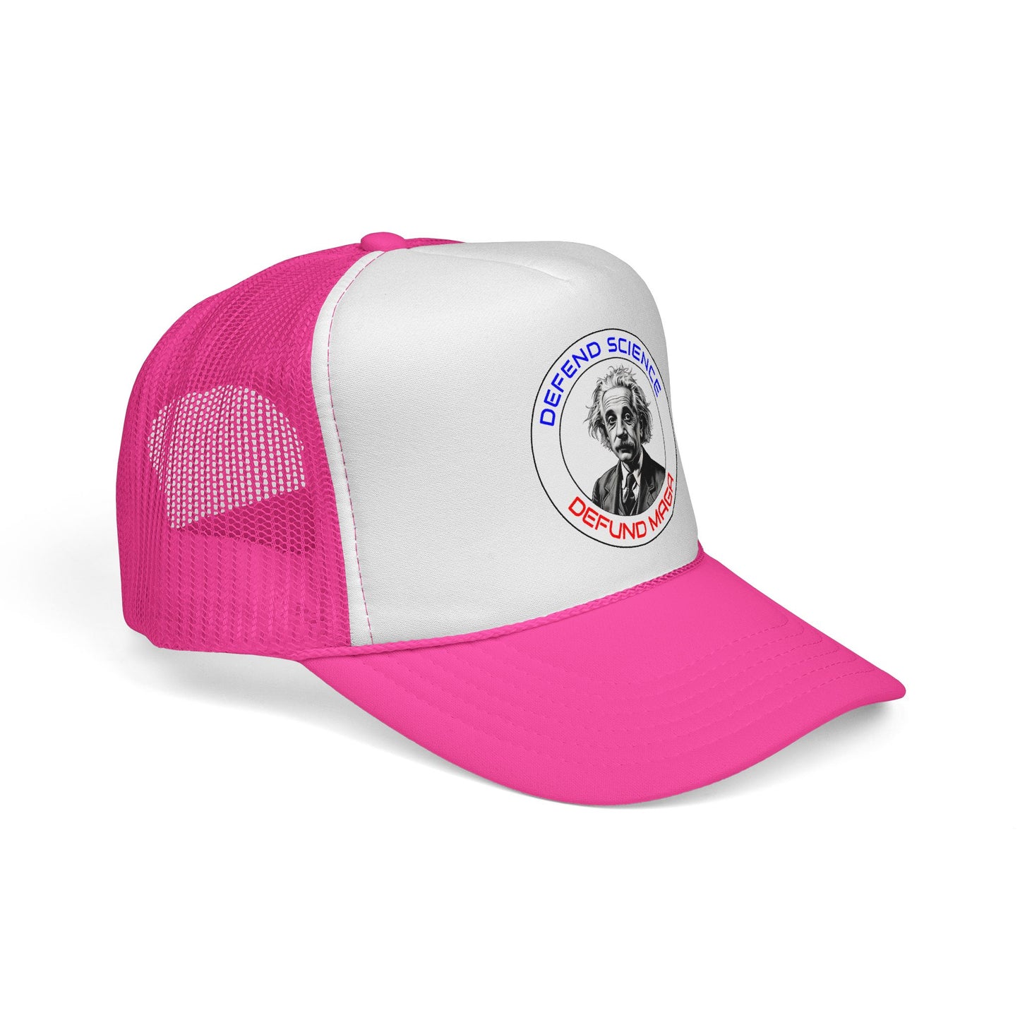 Defend Science, Defund MAGA - Einstein Trucker Hat