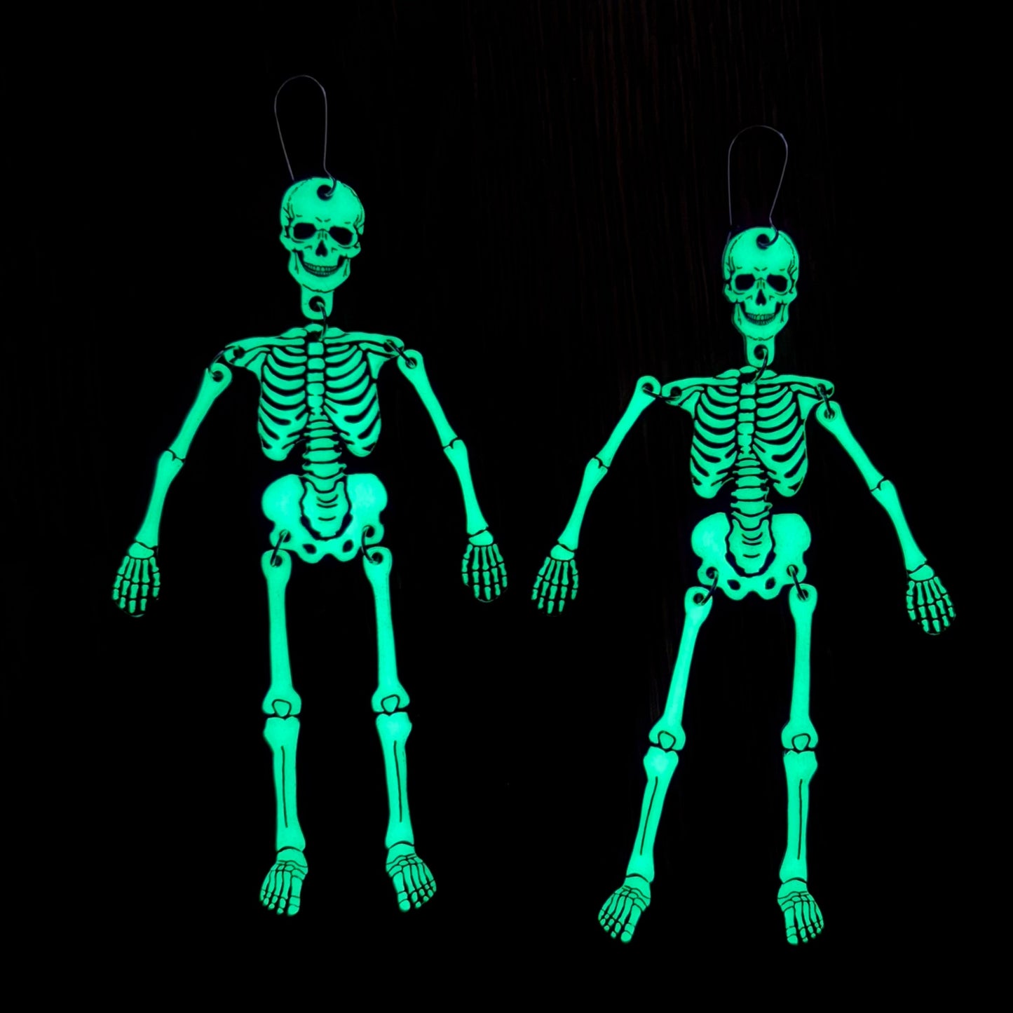 Halloween Skeleton Dangly Earrings!